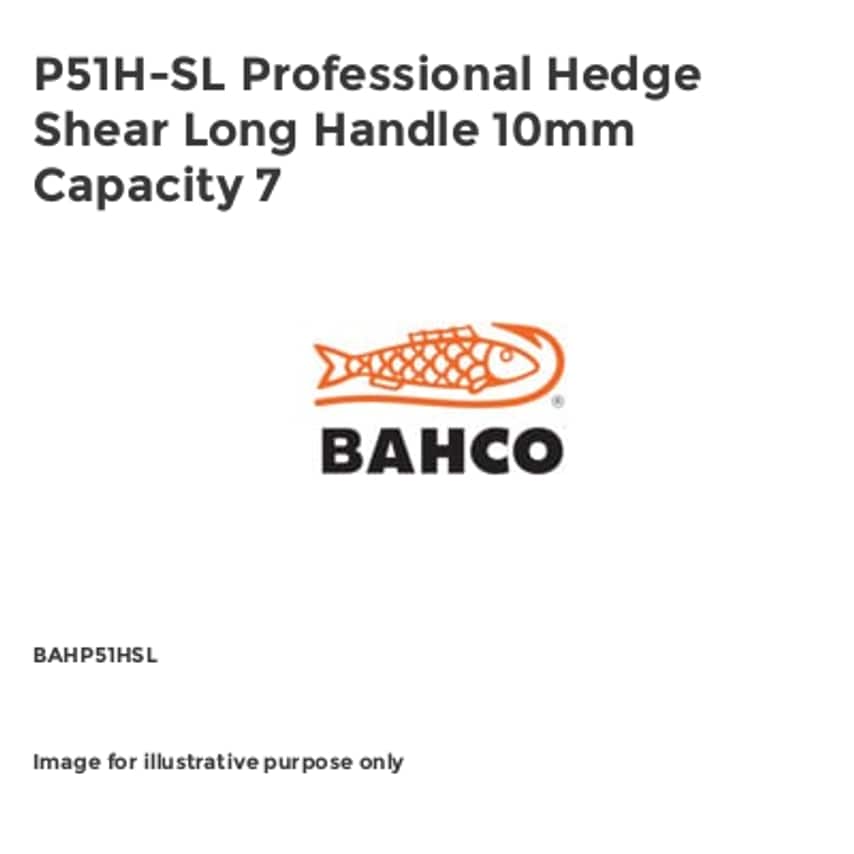 P51H-SL Professional Hedge Shear Long Handle 10mm Capacity 7 BAHP51HSL