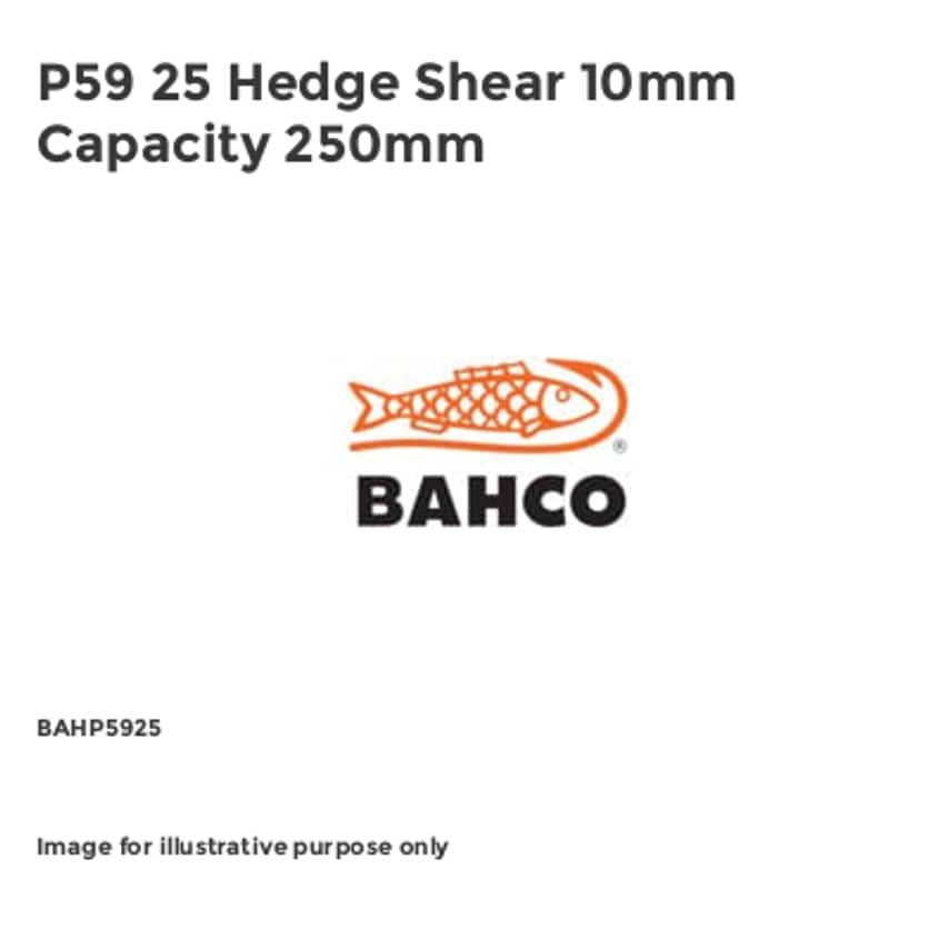 P59 25 Hedge Shear 10mm Capacity 250mm BAHP5925