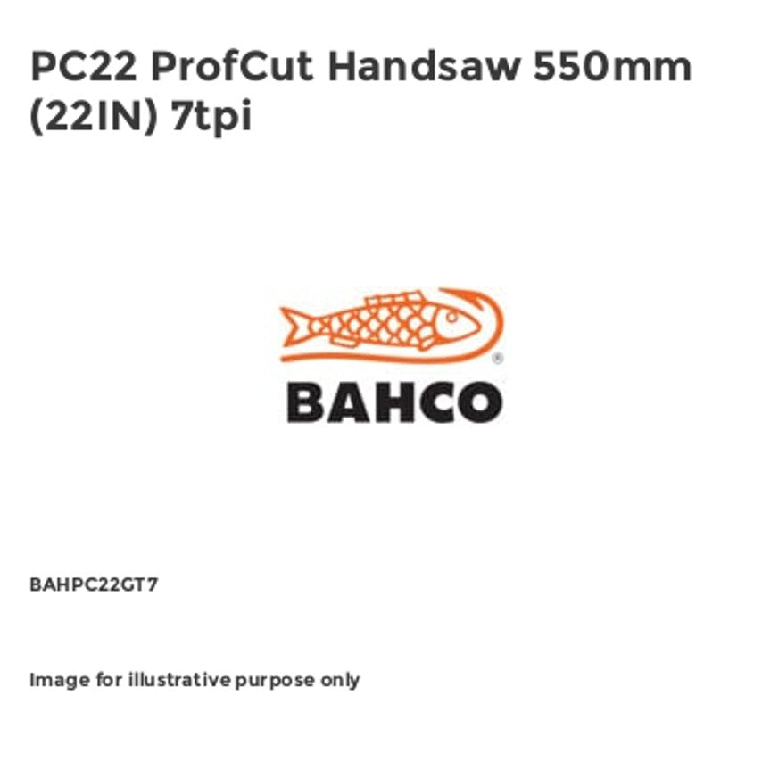 PC22 ProfCut Handsaw 550mm (22IN) 7tpi BAHPC22GT7