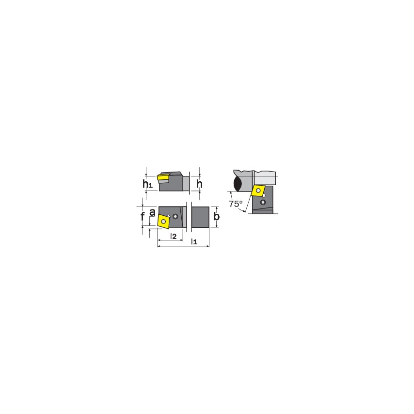 PCBNR 2525M12 External Toolholder
