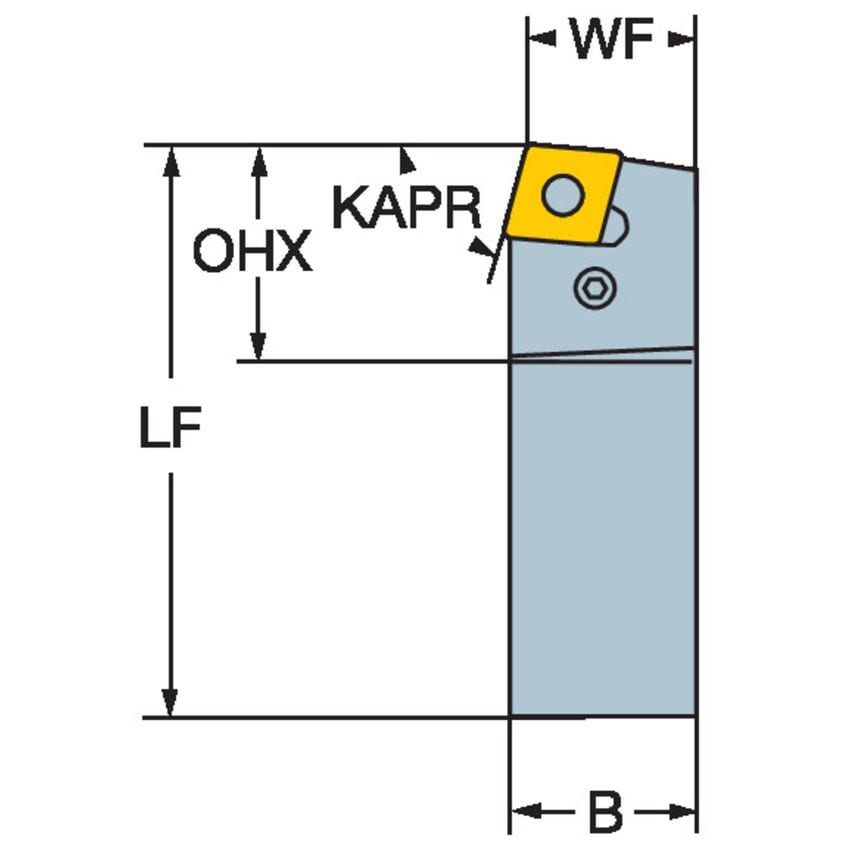 PCBNR 2525 M16 Toolholder