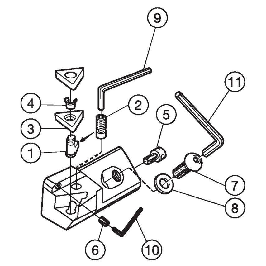 PCLNL 16CA-12 T-Max P Cartridge for Turning