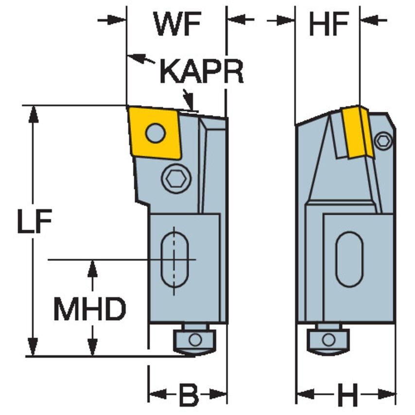 PCLNR 16CA-12 T-Max P Cartridge for Turning