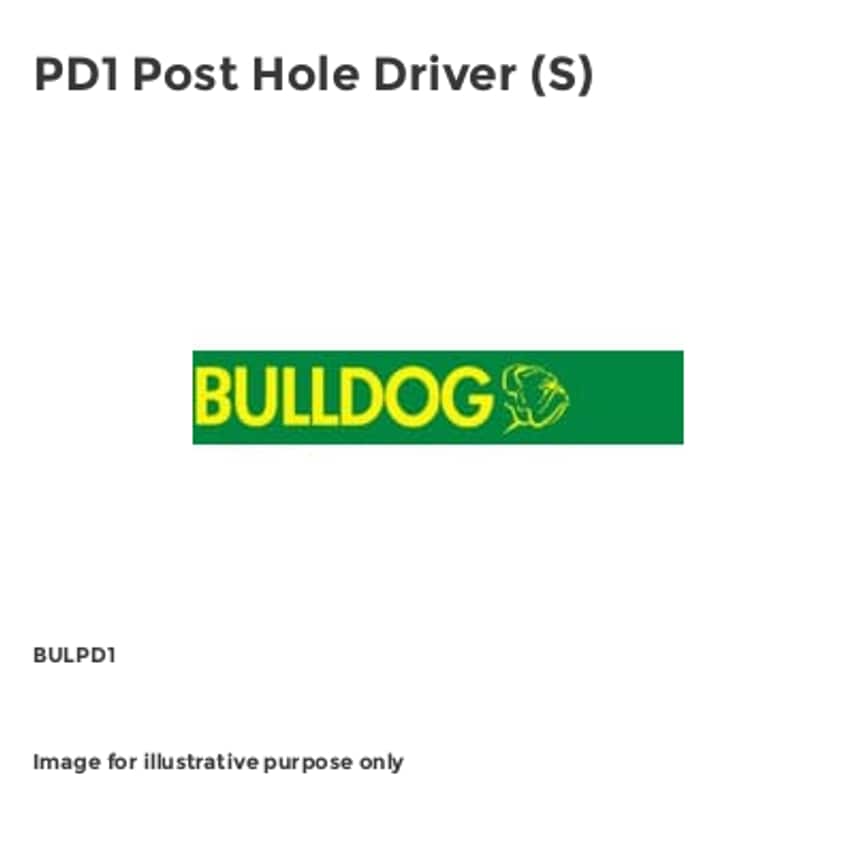 PD1 Post Hole Driver (S) BULPD1
