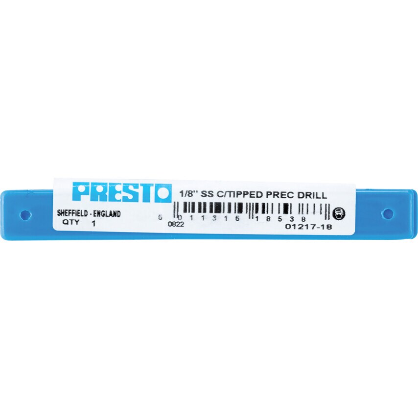 PES 1/8" SS Carbide Tipped Jobber Drill 01217