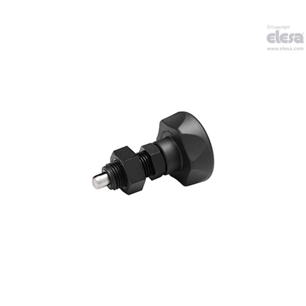 PMT110 Indexing plungers SUPER-technopolymer body AISI 303 stainless steel plunger with locking nut PMT.110-SST-10-M20x1,5-AK