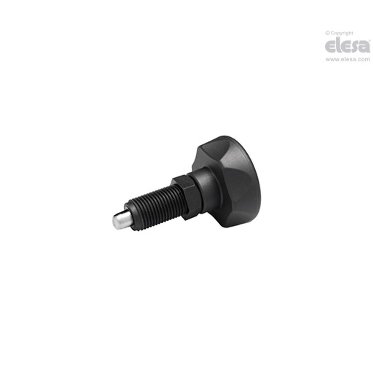 PMT110 Indexing plungers SUPER-technopolymer body AISI 303 stainless steel plunger without locking nut PMT.110-SST-10-M20x1,5-A