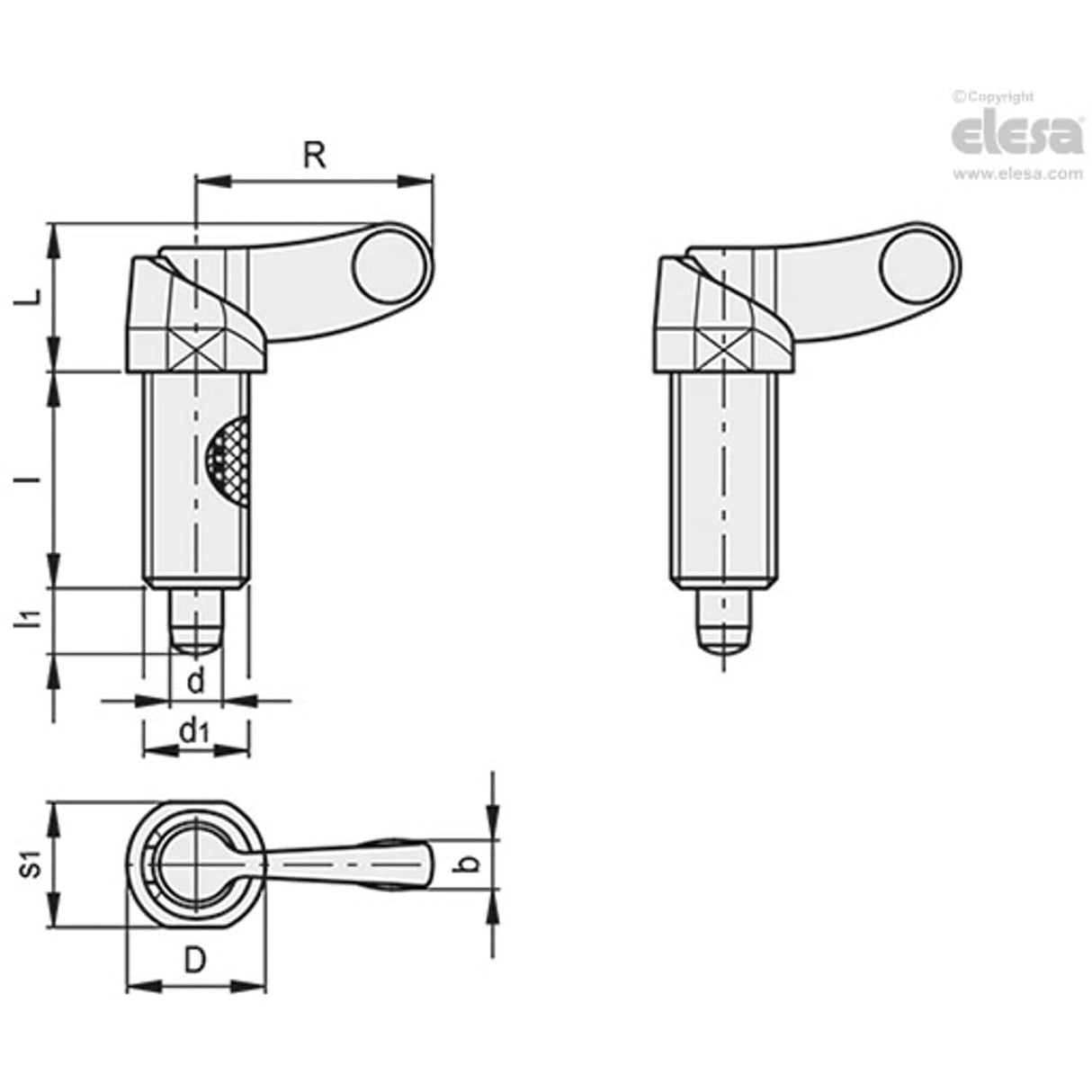 PMT200 Locking indexing plungers Rest in retracted position SUPER-technopolymer body Black-oxide steel plunger without locking nut PMT.200-6-M12x1,5-A