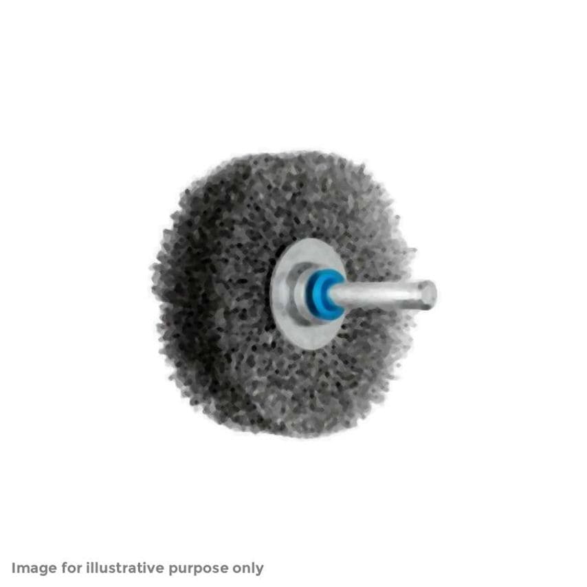 POS Wheel Brush Wide Crimped RBU Diameter 250X30XVARIABLE Hole Stainless Steel Wire Diameter 0.30 Bench Grinder