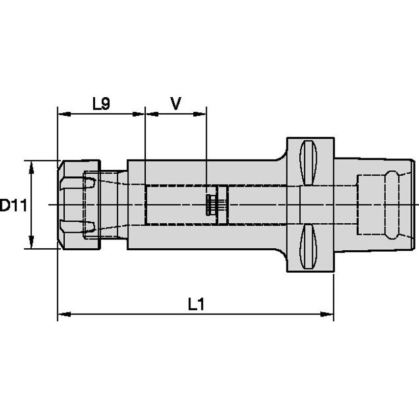 PSC63ER16100m PSC63ER16100m ER16 Collet Chuck L=100mm