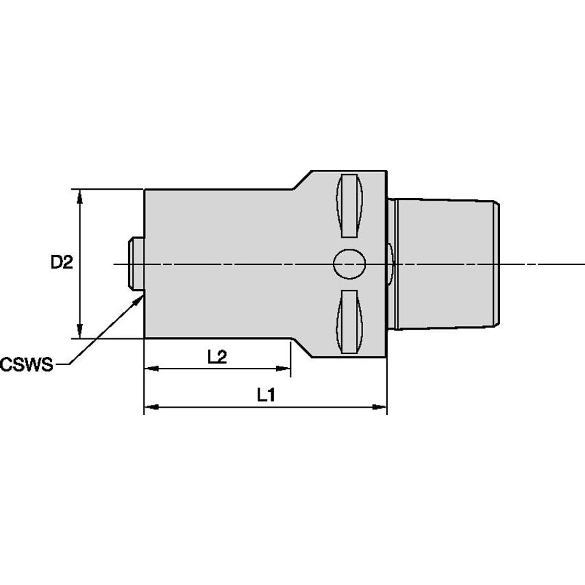PSC63S40080m PSC63 to PSC40 Adapter 80mm