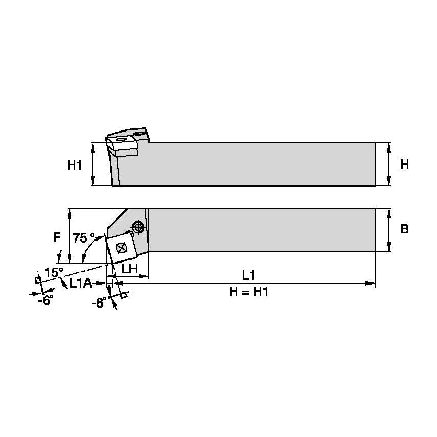 PSKNL3232P19 P Clamping Holder W32, 0MM L170