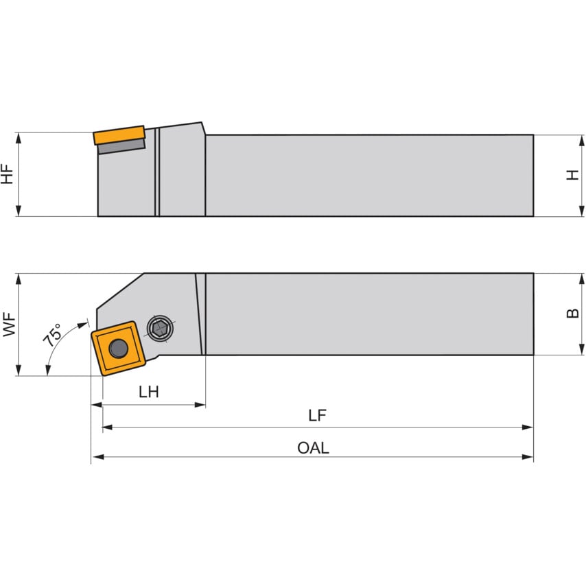 PSKNR 3232 P 15 External Turning Holder Right Hand