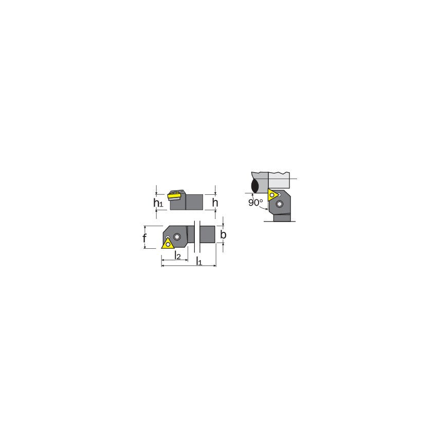 PTGNL 2525M16 External Toolholder