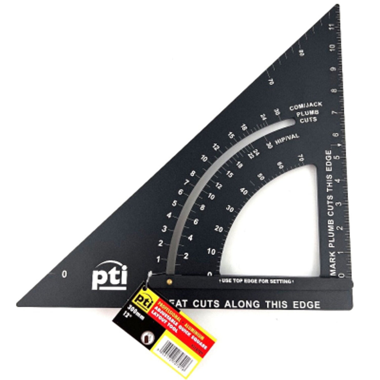 PTI 12in Adjustable Quick Square with Layout Tool