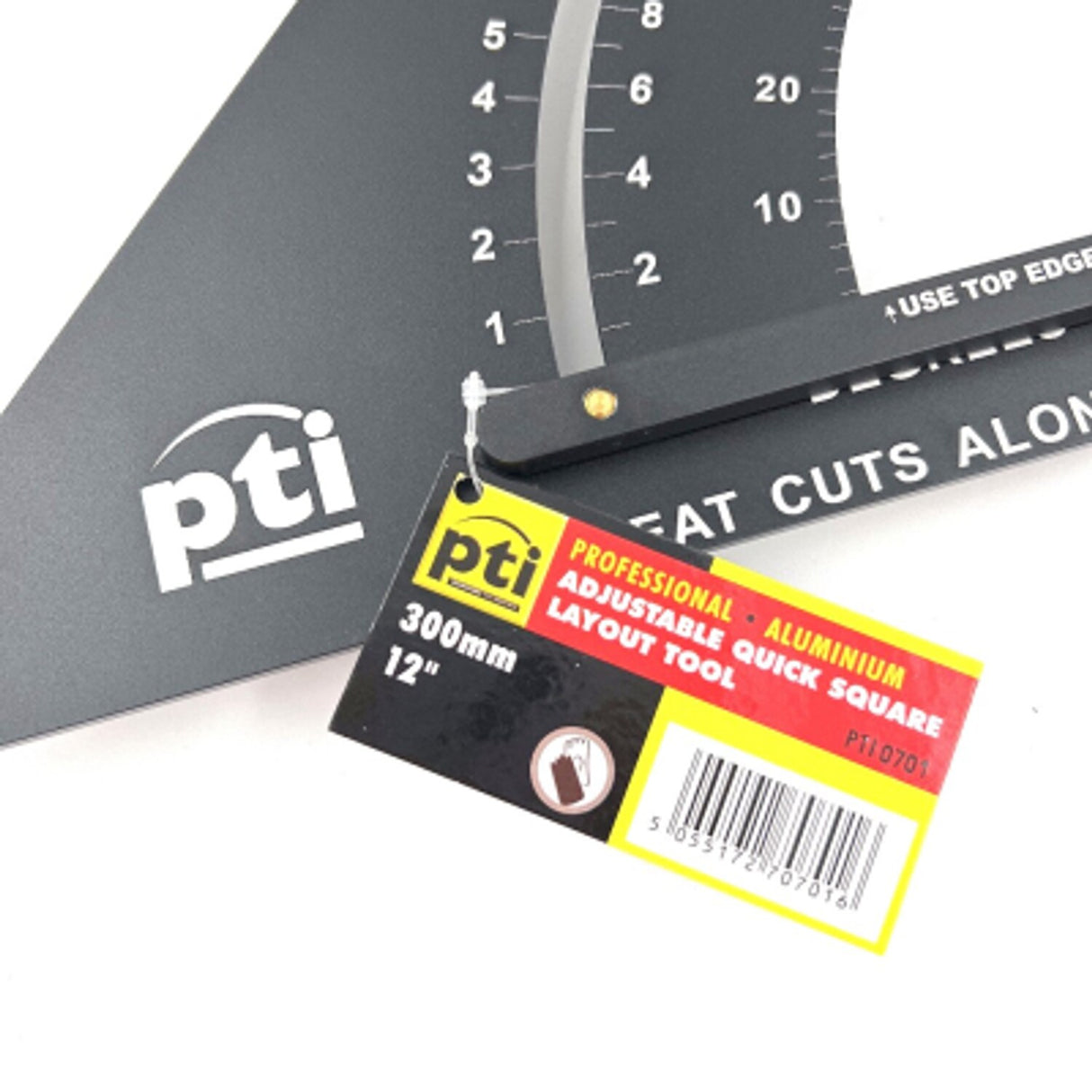 PTI 12in Adjustable Quick Square with Layout Tool