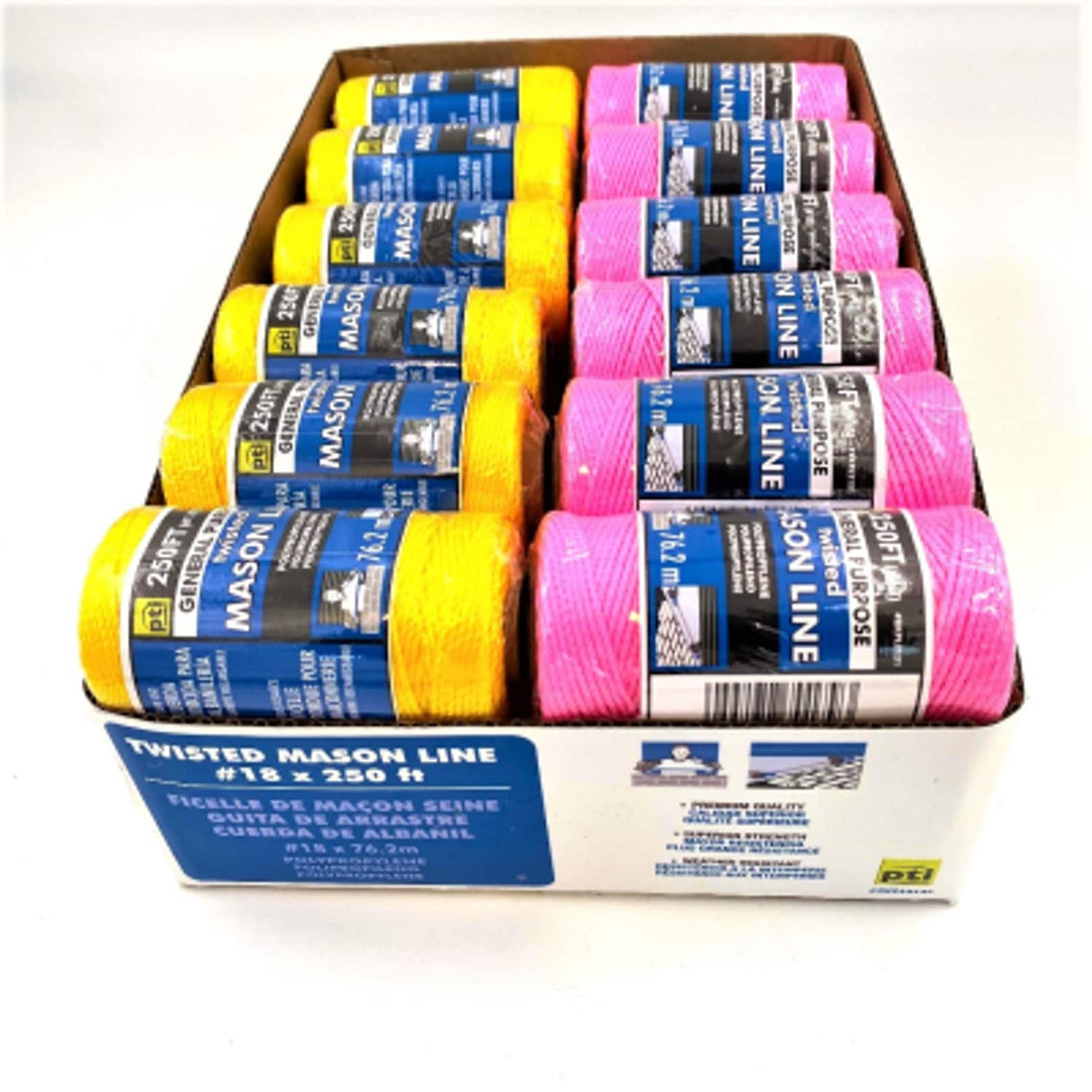 PTI 250ft Mason Line Box of 24 Refills