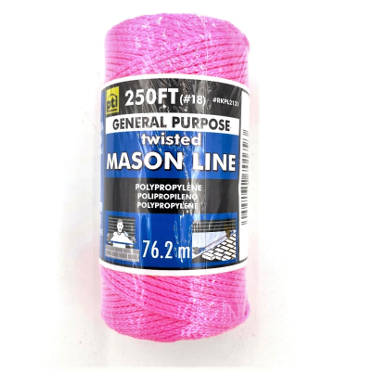 PTI 250ft Pink Mason Line Refill
