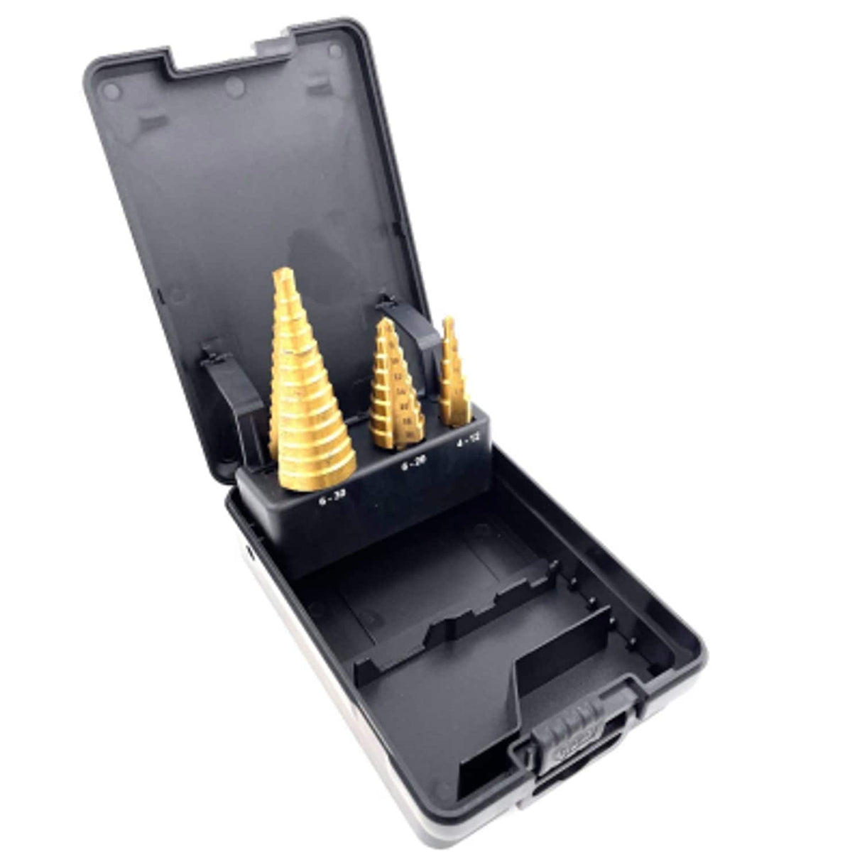 PTI 3 Piece HSS Step Drill Set with 1/4in Hex Shank