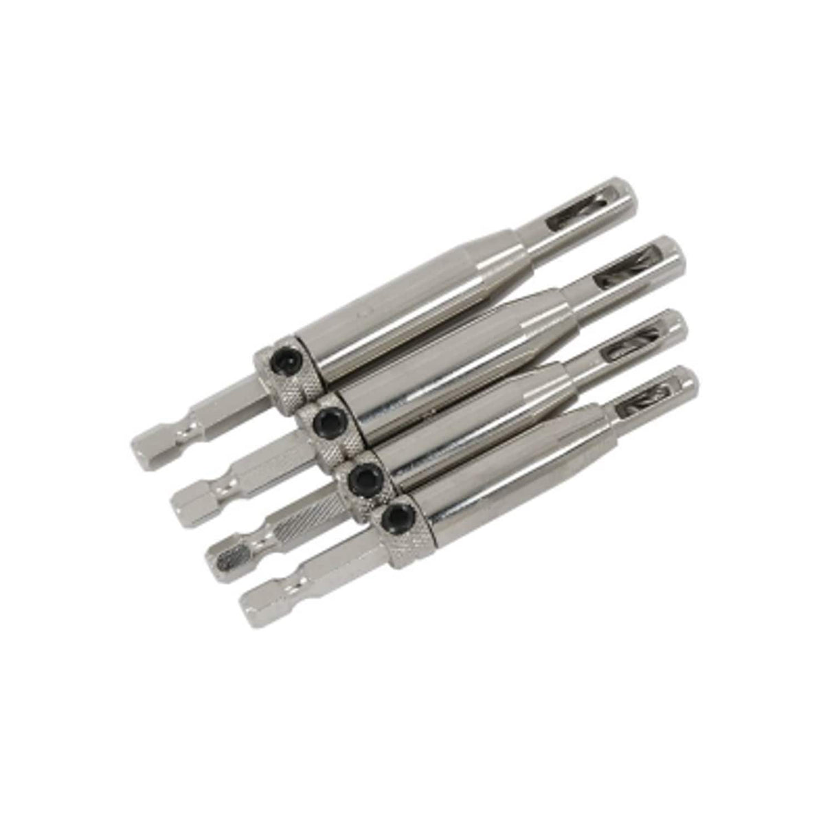 PTI 4 Piece Hinge Drill Guide Set Sizes 2.4 2.8 3.2 3.5mm Suitable for 6 8 10 12 Screws