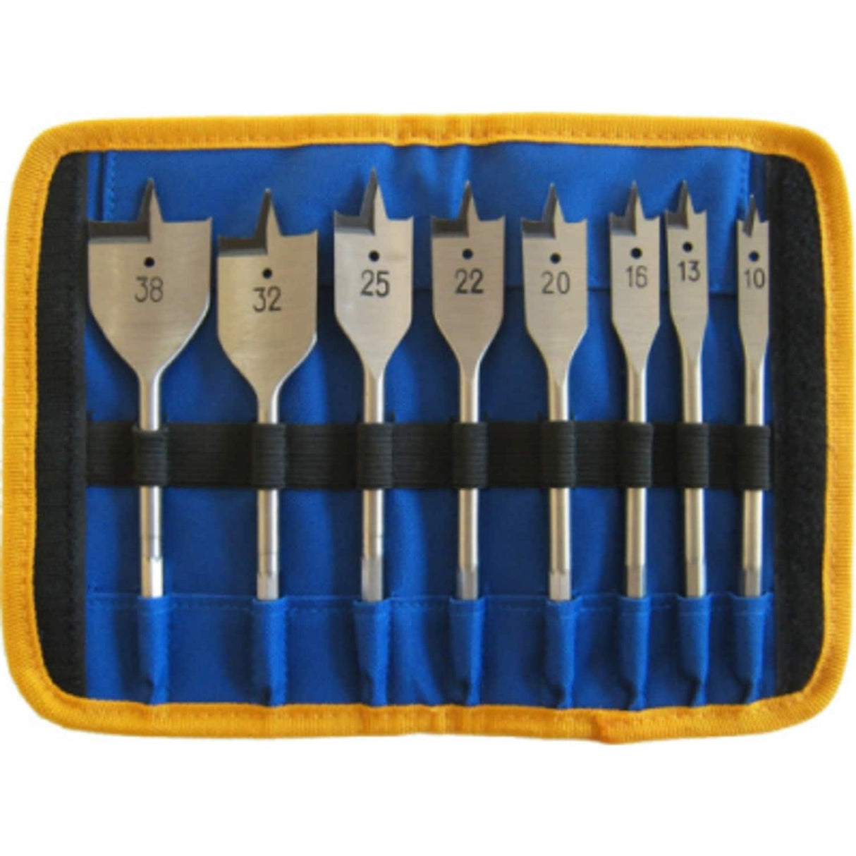 PTI 8 Piece Flat Bit Set 10mm - 38mm