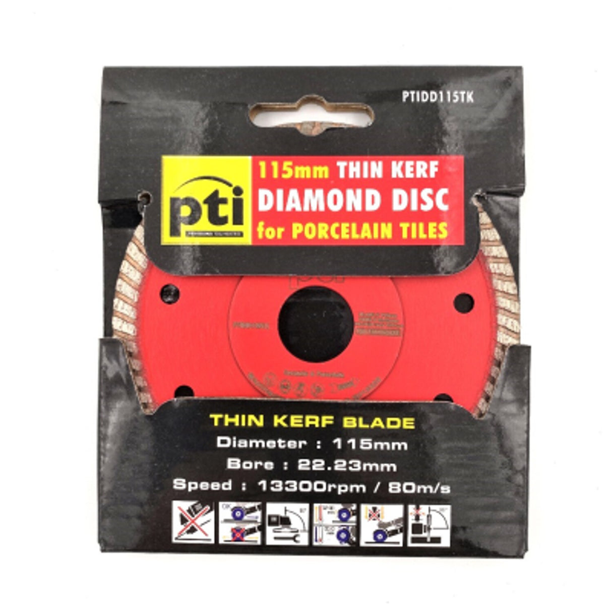 PTI Diamond Disc Thin Kerf 115MM Porcelain Tiles