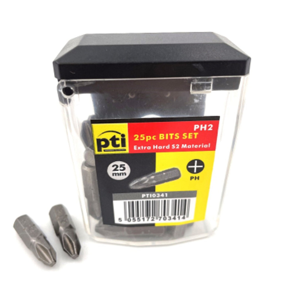 PTI PH2 x 25mm Tub of 25 Screwdriver Bits