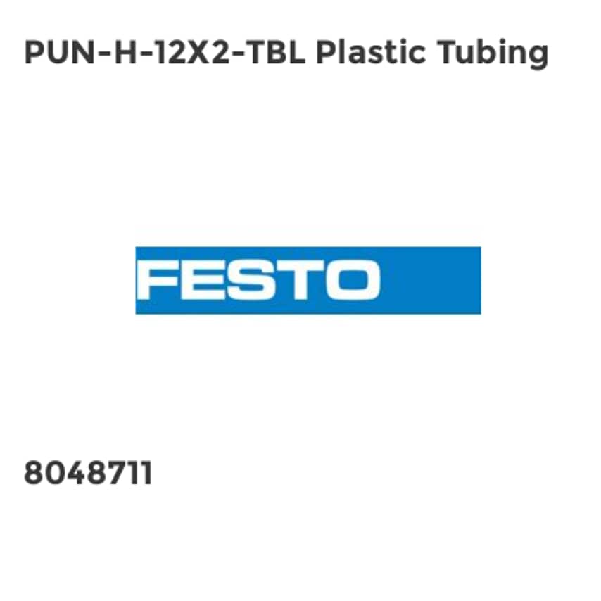 PUN-H-12X2-TBL Plastic Tubing