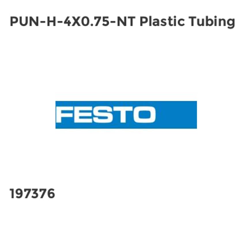 PUN-H-4X0.75-NT Plastic Tubing