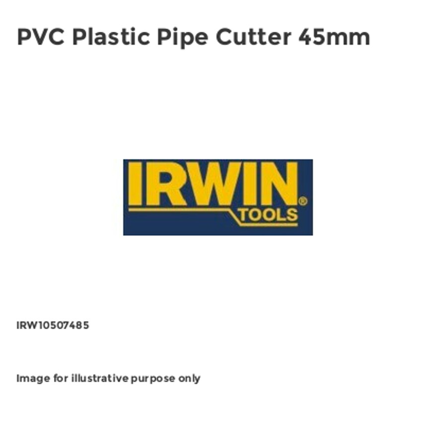 PVC Plastic Pipe Cutter 45mm IRW10507485