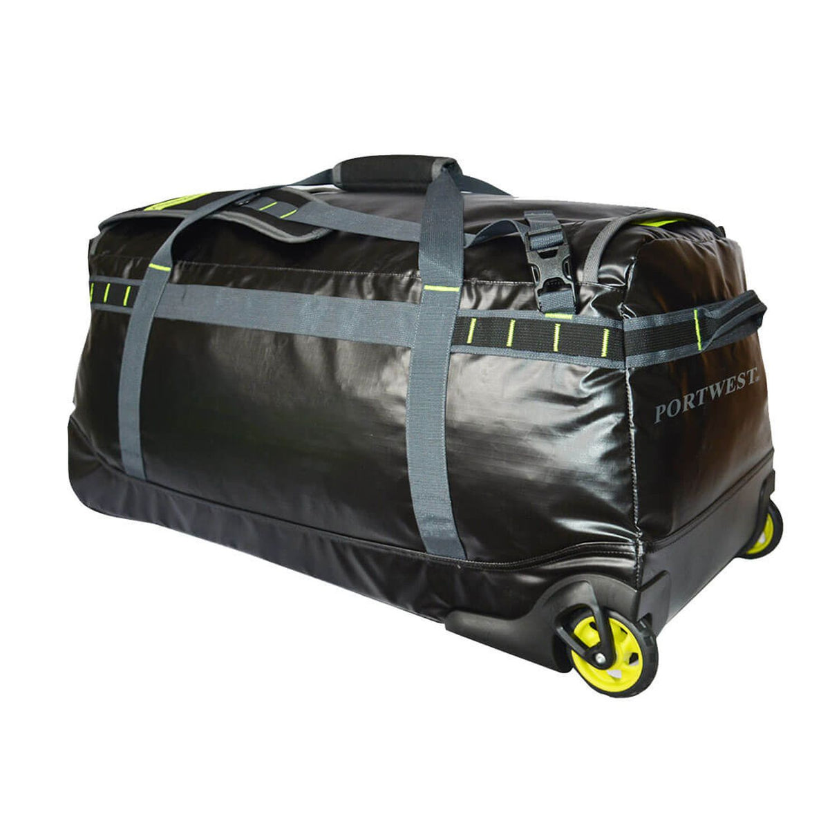 PW3 100L Water-resistant Duffle Trolley Bag, Black, Regular