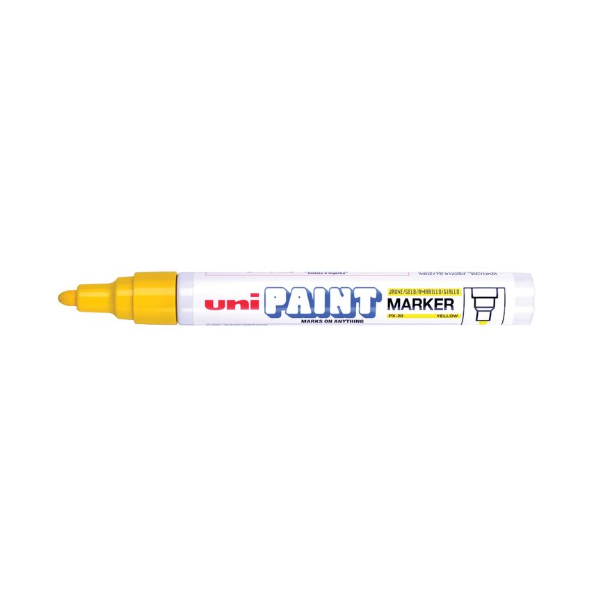 PX-20 Paint Marker Medium Bullet Yellow, Pack of 12 545509000