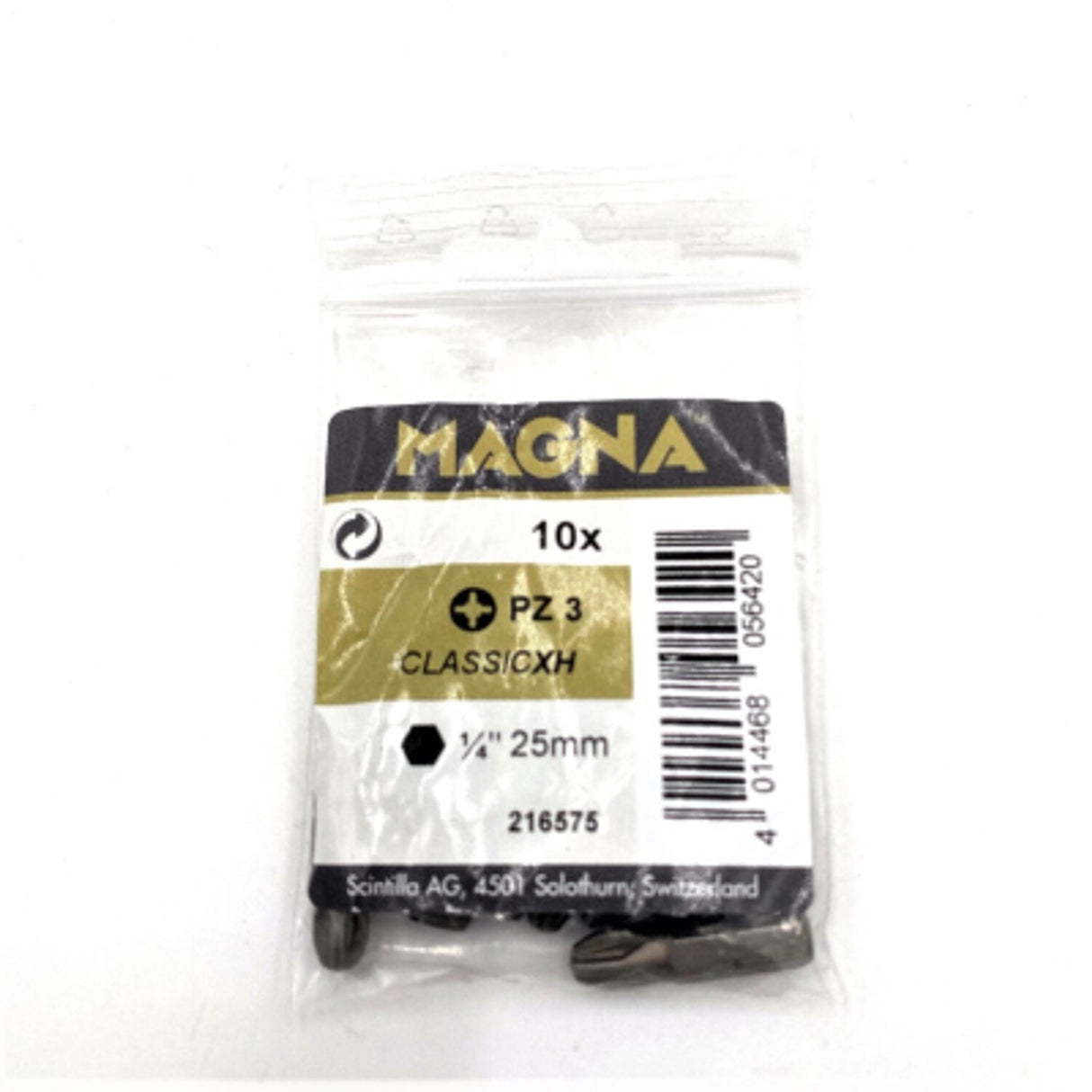 PZ3 x 25mm Extra Hard 1/4in Hex Screwdriver Bit