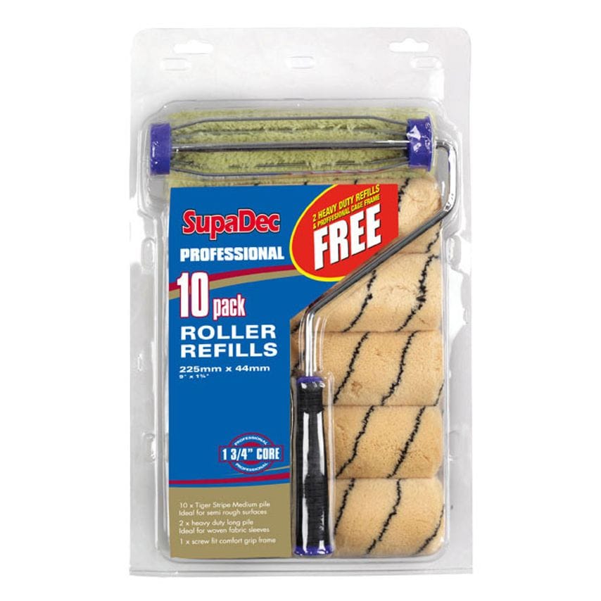 Pack of 10 Roller Refill 9"/255mm