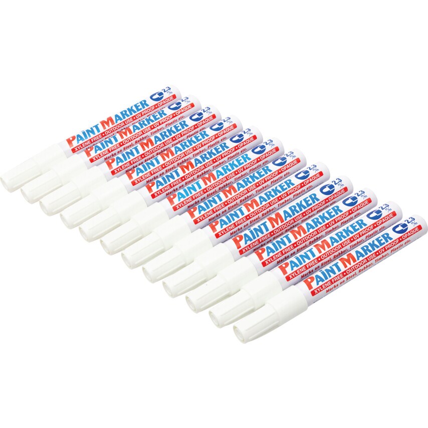 Pack of 12 400XF Paint Marker White