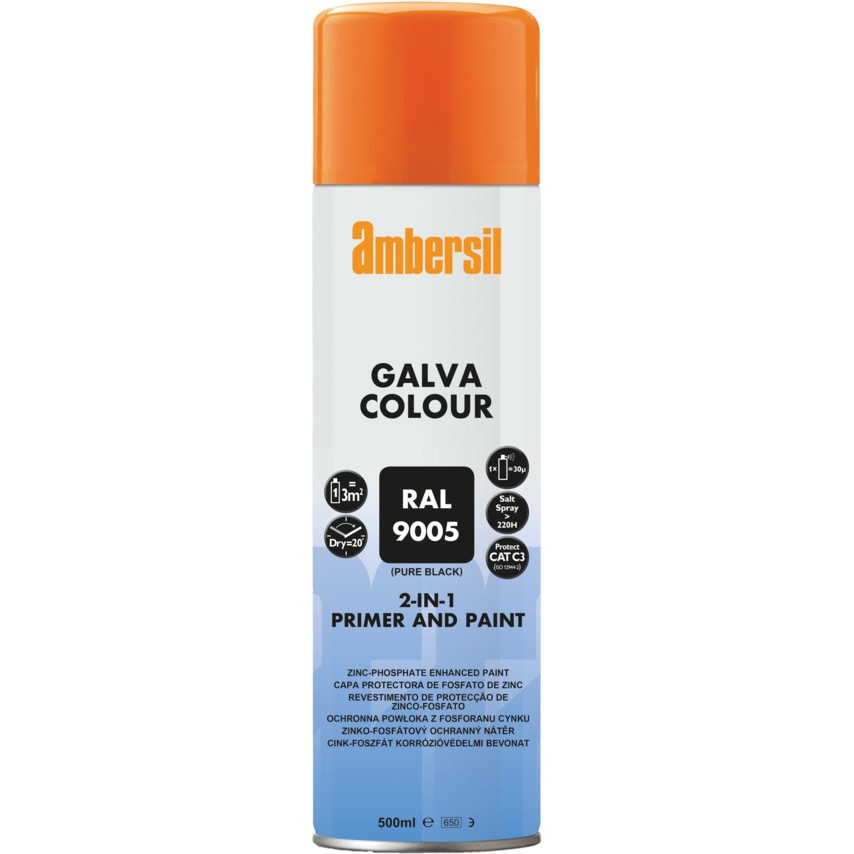Paint Aerosol, Black, 500ml