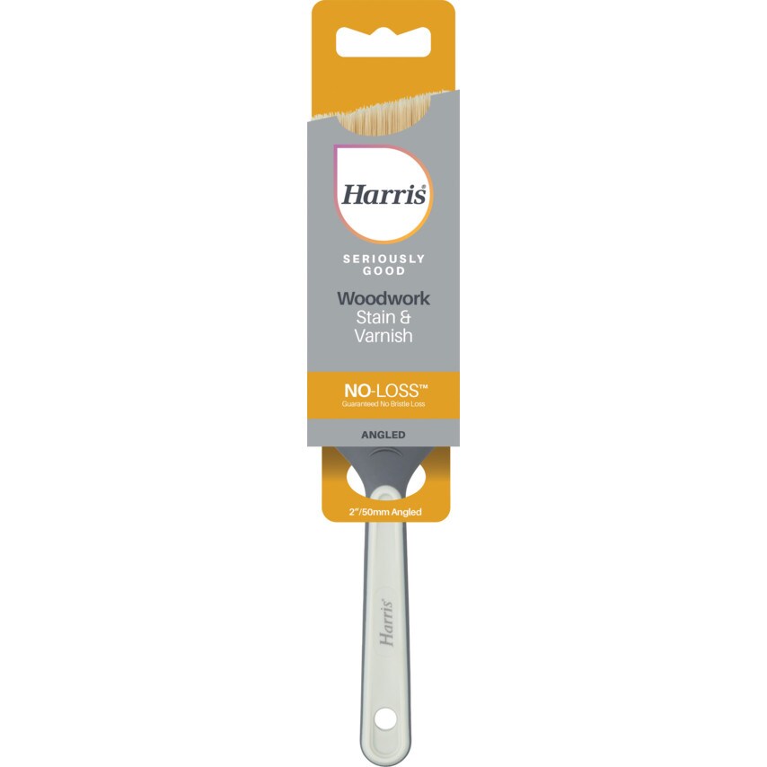 Paint Brush, Angled, for Woodwork Stain & Varnish, 50mm