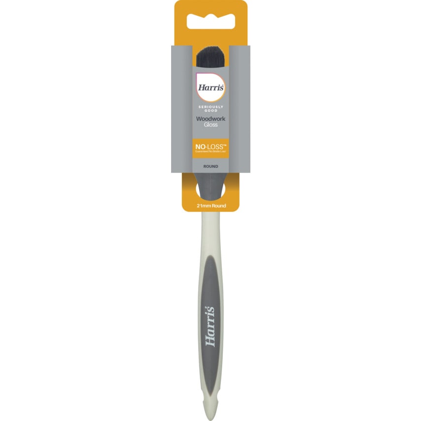 Paint Brush, Round, for Painting Woodwork with Gloss, 21mm