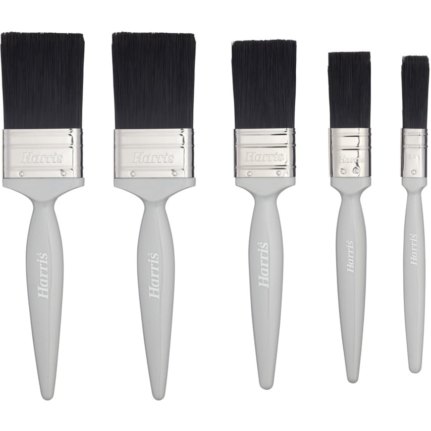 Paint Brush Set, Flat, for Gloss Paint, Pack of 5