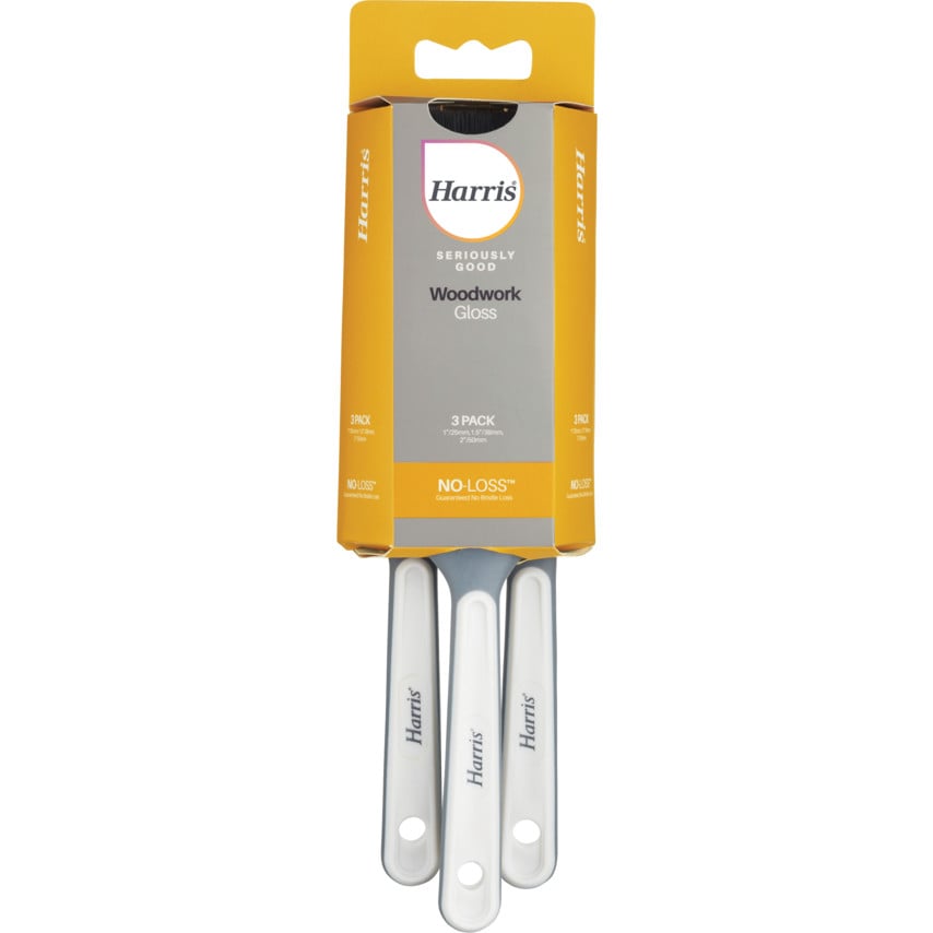 Paint Brushes, for Painting Woodwork with Gloss (Pk-3)