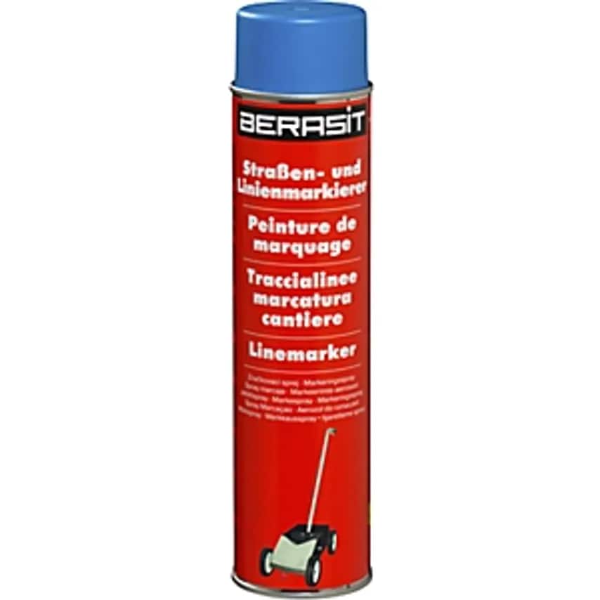Paint Marking Set - BASIC Floor Marking Trolley With 1 Can Of Marking Paint In Yellow And 12 Additional Cans Of Paint - Blue