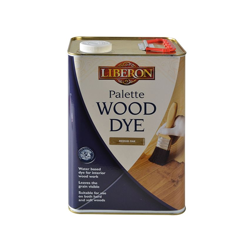 Palette Wood Dye Medium Oak 5 litre LIBWDPMO5L