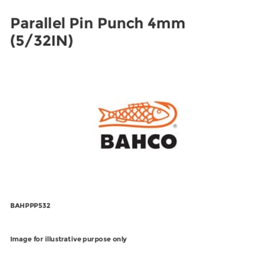 Parallel Pin Punch 4mm (5/32IN) BAHPPP532