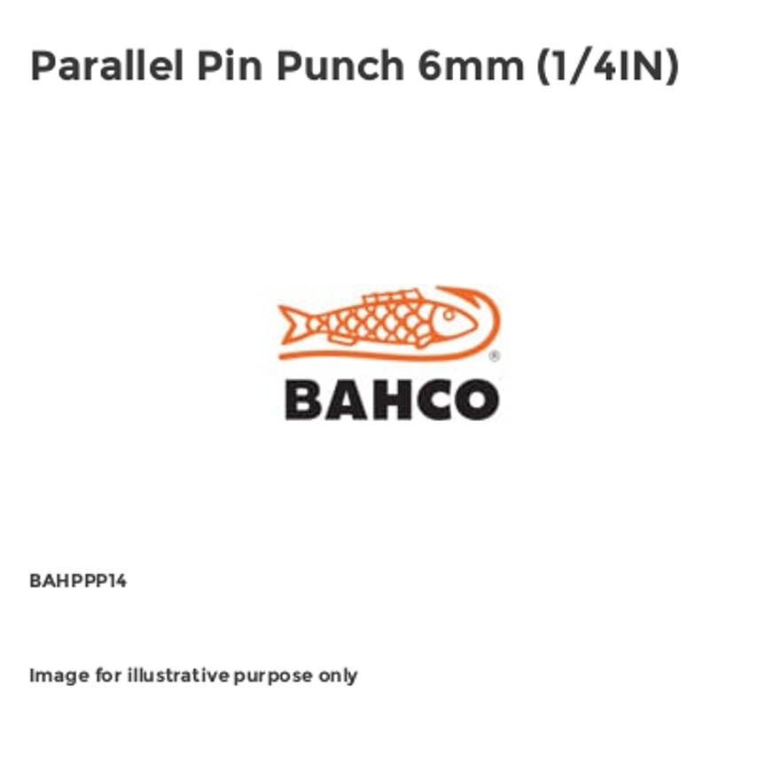 Parallel Pin Punch 6mm (1/4IN)