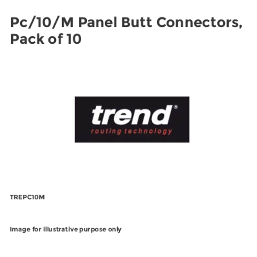 Pc/10/M Panel Butt Connectors, Pack of 10