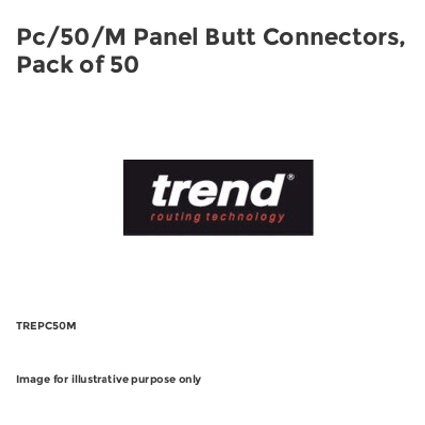 Pc/50/M Panel Butt Connectors, Pack of 50
