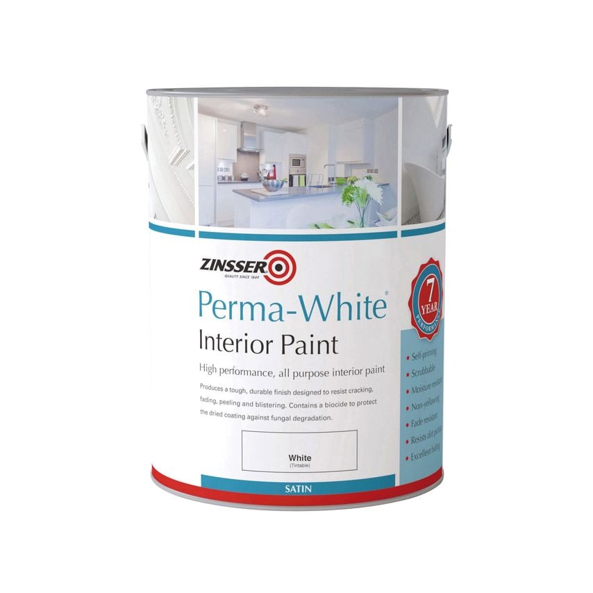 Perma-White Interior Paint Satin 2.5 Litre