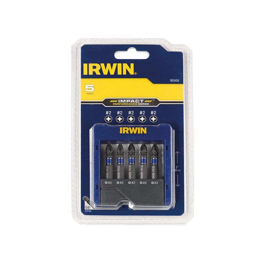 Phillips Impact Screwdriver Pocket Bit Set, 5 Piece IRW1923434