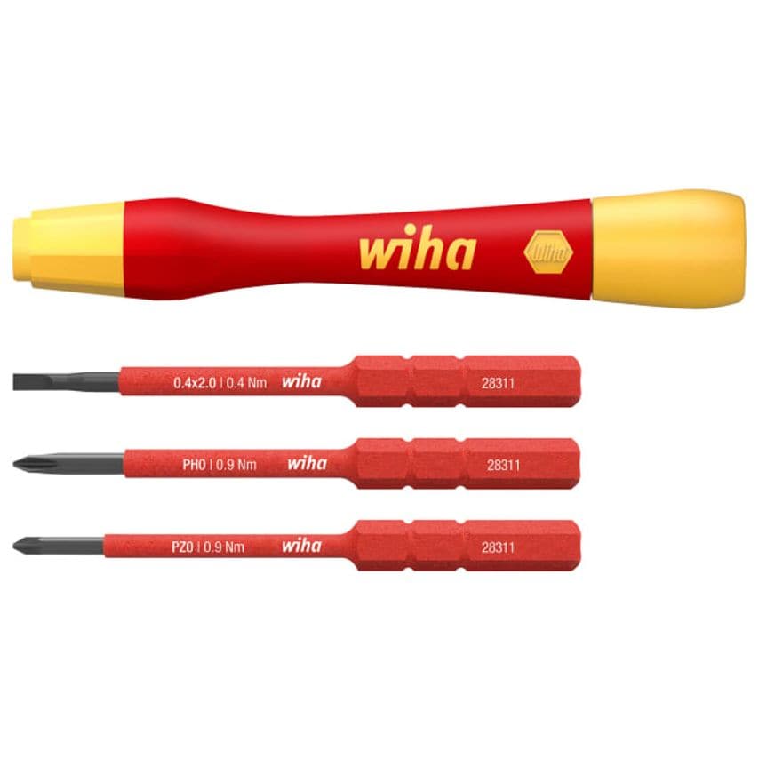 PicoFinish slimVario Electric Fine Screwdriver Set, 4 Piece