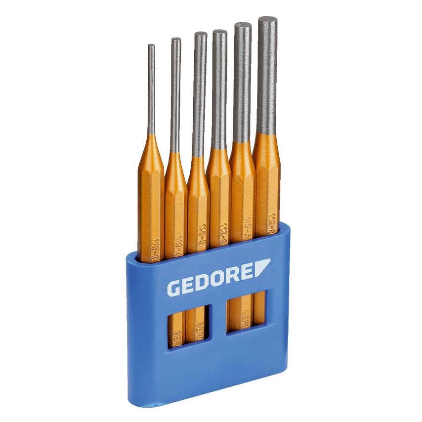 Pin Punch Set 6 Piece in Plastic Holder